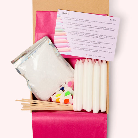 Bougies DIY Box Dip Dye : Édition Néon