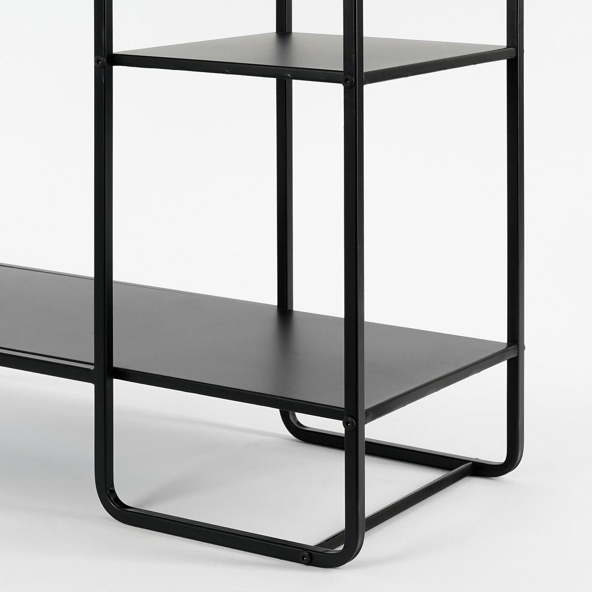 Etagère Jules - L76 x l30 x H178 cm - Métal - Noir